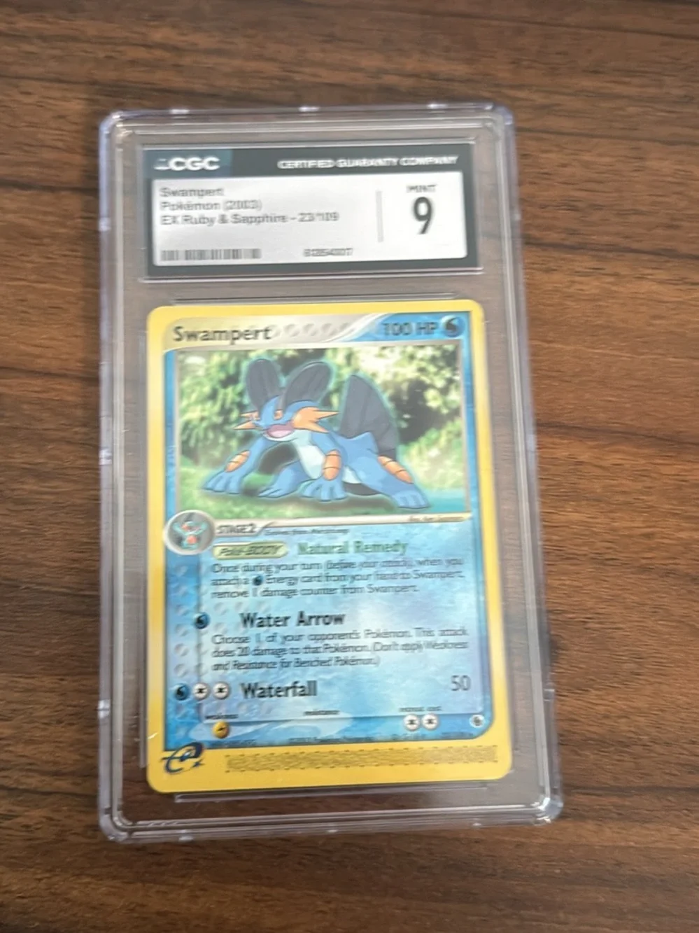 Pokemon Swampert Card Case - Blue and Yellow Artwork